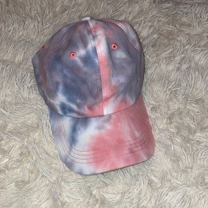 Tie Dye Ponytail Hat